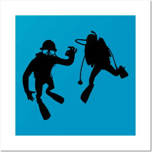 Scuba Divers Posters and Art